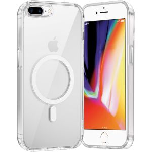 Ayu-Coque Magnétique Pour Apple Iphone 7 Plus/8 Plus,Compatible Avec Magsafe Recharge Sans Fil,Transparent Etui Pc Dur +Tpu Bumper Antichoc Protection Housse Pour Iphone 7 Plus/8 Plus 5.5 - Neuf