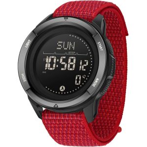 Montre De Sport Militaire Num&eacute;rique Pour Homme-&Eacute;tanche Jusqu'&agrave; 5 Atm-Montre De Fitness Avec Boussole,M&eacute;tronome,Calories,Chronom&egrave;tre,Compteur De Pas,Montre De Course &Agrave; Pied.[J151] - Neuf