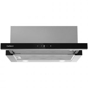 Corbero ANETO960X hotte Semi-int&eacute;gr&eacute;e (semi-encastr&eacute;e) Noir, Acier inoxydable 620,6 m&sup3;/h - Neuf