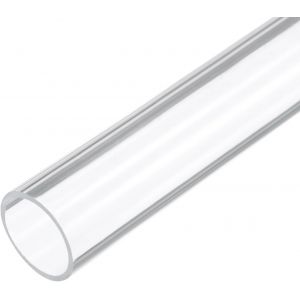 KALANKA-Tube Rigide en Plastique Transparent de 14 Pouces (26mm x 30mm) (1 Pouce x 1 3/16 Pouces) en Acrylique, Tuyau Rond en Polycarbonate, - Neuf
