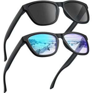 Lunettes De Soleil Hommes Polarisantes, Protection Uv400, Lunettes De Sport L&eacute;g&egrave;res Pour La Course &Agrave; Pied Quotidienne, Le Baseball Et La P&ecirc;che - Neuf