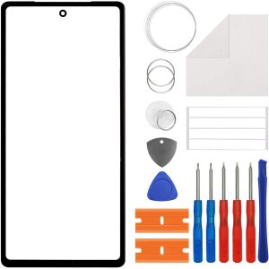 Kal-Kit De Réparation D'écran En Verre Frontal Compatible Avec Google Pixel 7a, Kit De Réparation De Rechange Pour Vitre Avant - Avec Outils (Pas D'écran Et Numériseur Tactile) - Avec Colle Oca - Neuf