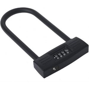 Chenquansarl-Antivol En U Robuste, Cadenas À Combinaison De 4 Chiffres Avec Mot De Passe Pour Vélo, Cadenas En U À Combinaison De Vélo, Cadenas En U Pour Vélo Pour La Maison, L'école, Les Voyages (22 - Neuf