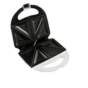 Machine À Sandwich Automatique Multifonction Pour Petit-Déjeuner Domestique, Mini-Machine À Pain Chauffante Double Face (Plaque Triangulaire Noire) - Neuf