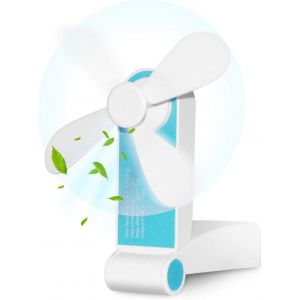 Petit ventilateur portable pliable,rechargeable via USB,fonctionnant sur batterie,pour voyage,bureau,bureau,maison ou ext&eacute;rieur - Neuf