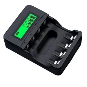 Chargeur de piles num&eacute;rique et intelligent, pour 4 piles AA, AAA - Neuf