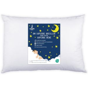 Trahoo-Oreiller Enfant 40x60 Cm En Coton Oeko-Tex - Coussin Pour Bebe Et Enfant De 3 &Agrave; 10 Ans - Coussin Bebe Id&eacute;al Pour Siestes Ecole Maternelle Et Voyages - Lavable En Machine - Hypoallerg&eacute;nique - Neuf