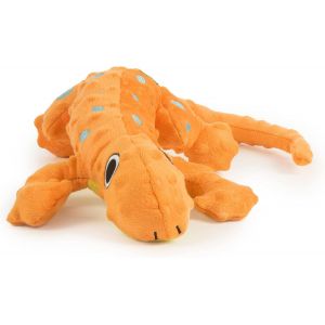 ERYI-Amphibianz Gecko Squeaky Plush Dog Toy, Chew Guard Technology - Orange, Large - Neuf