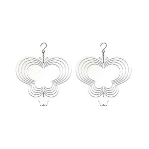 2 Paquet Butterfly Sublimation Wind Spinner Blanks, 10 pouces Metal Sublimation Blanks Suspendus Spinners - Neuf