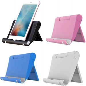 acdsgd-4 pcs Bureau r&eacute;glable Pliant Support en Plastique pour 6-11 Pouces Compatible avec Tous Les Supports de Smartphone comme iPhone 15pro Max 11 Samsung xiaomi Android etc (Noir/Blanc/Rose/Bleu) - Neuf