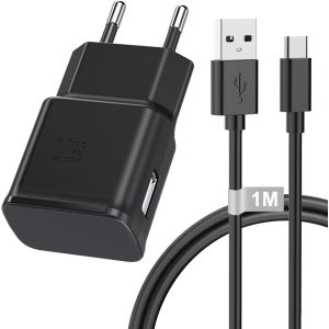 Chargeur Usb Rapide Avec 1 M Câble Chargeur Type C Charge Rapide Pour Samsung Galaxy S8+ S9+ S10 S10+ S10E A50 A51 A72 A13 A14 A15 A32 A42 5G Note 8/9,Adaptateur Charge Rapide Prise Usb Sect[Z5295] - Neuf