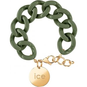 Eryi-Ice - Jewellery - Chain Bracelet Bracelet Mailles Xl Pour Femme Fermé D'une Médaille Dorée - Neuf