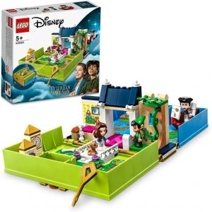 ERYI-43220 Disney Les Aventures De Peter Pan Et Wendy Dans Un Livre De Contes, Jouet De Voyage Pour Enfants 5 Ans, Avec Micro-Poupées Et Bateau Pirate - Neuf