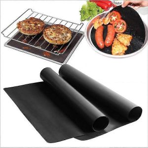 Lot de 2 feuilles de protection pour fours &agrave; chaleur tournante, faciles &agrave; nettoyer, pour grils, fours et barbecues ext&eacute;rieurs. - Neuf