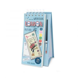 Livre a colorier avec aquarelles Londres Pepita Viajera - Neuf