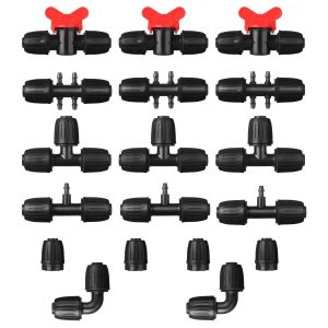 Lot de 18 pièces d'irrigation Goutte à Goutte, raccord de Tuyau d'arrosage Goutte à Goutte, raccord de Tuyau d'arrosage de qualité Anti-Chute, kit Multifonction - Neuf