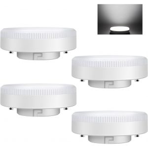Ampoule Gx53 Led 9w, Blanc Froid 6500k, Non Dimmable, &Eacute;quivalent &Agrave; 71w Halog&egrave;ne, Ampoule Led Gx53 Spot Pour Armoires, Lot De 4 - Neuf