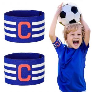 2 Pcs Football Capitaine Bandes Équipe De Football Capitaine Symbole Brassards Élastiques Brassards Pour Les Joueurs De Sport - Neuf