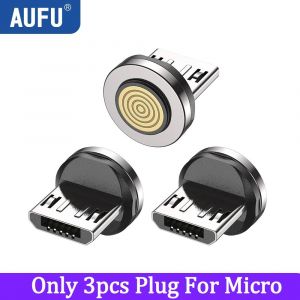 Câble Magnétique Aufu 240W De Type C Pd3.1 Pour Macbook Samsung Xiaomi Iphone 180 ° Fil De Chargeur Magnétique Usb C Rotatif 5A À Charge Rapide.Only 3Tip For Micro.1,8M - Neuf