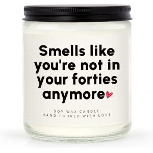 Chenquansarl-Cadeau D'anniversaire Amusant Pour Femme Et Homme - Bougie De 50e Anniversaire En Cire De Soja - D&eacute;corations De 50e Anniversaire - Cadeau D'anniversaire Pour Elle, Lui, &Eacute;pouse, Mari, Mam - Neuf