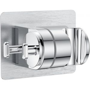 CHECARZHN--NO1-Support Pommeau De Douche Sans Percage - Support Douche Universel Avec Tampon Adhésif Puissant, Support Douchette Abs Stabilité, Support De Douche Pour Mural - Neuf