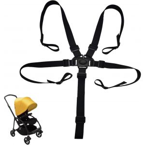 Harnais Chaise Haute Bebe,Poussette Enfant Sécurité Sangle Universel Stroller Confort Relax Rechange Protège Accessoires Caddie Siege Securite Laisse,Pour Chaises Hautes Bébés Landau (Blanc) - Neuf