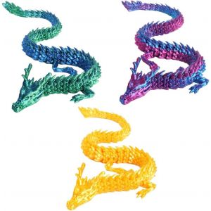 Sansh-3 Pièces Jouets Dragons, Figurine Dragon Mini Dragons, Souvenirs Fête Pour Les Garçons Enfants,Monde Animal Matières De Sécurité Non Toxiques Abs Dragon Vinyle Plastique - Neuf