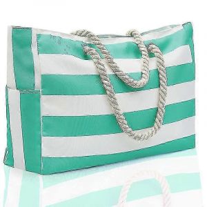 Sac de plage en toile imperméable surdimensionné portable avec 4 poches intérieures pour voyage,gymnase,vacances Sac fourre-tout GuanGuan - Neuf