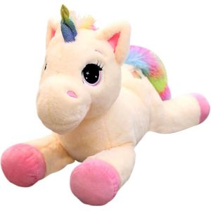 DDA-Jouet en Peluche, 40 cm Licorne Peluche, Licorne Poupée en Peluche, Licorne Plush Toy Adorable Poupée en Peluche Douce Cartoon Plush Doll pour Cadeau d'anniversaire pour Enfants - Neuf