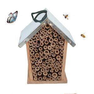Pollinisateur de Maison en Bois Coccinelle de l'Habitat avec un nid pour les Coccinelles & les Chrysopes, Abri de Jardin, D&eacute;coration Ext&eacute;rieure - Neuf
