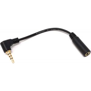 LORANKA-System-s coud&eacute; &agrave; 90 &deg; &deg; Angle Fiche Jack 4 Broches coud&eacute; 3,5 mm C&acirc;ble Adaptateur 10 cm pour t&eacute;l&eacute;phone Portable, Smartphone, Tablette PC - Neuf