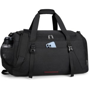 Acdsgd-Sac De Sport Homme Grande Avec Compartiment &Agrave; Chaussures Et Compartiment Humide Sac De Voyage &Eacute;tanche Femme 55l Sac De Natation Sac De Fitness Bagage &Agrave; Main Weekender Gym Duffle Bag Noir - Neuf