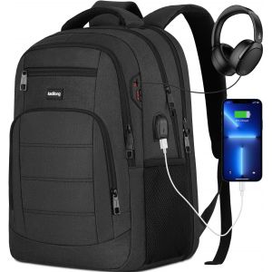 LETNERNY-Sac À Dos Pour Homme, Sac À Dos D'Écolier, Pour Garçons, Adolescents, Ordinateur Portable, Pour Le Travail, La Randonnée, Les Voyages, Le Camping - Neuf