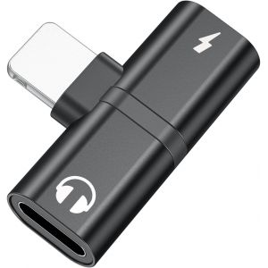 Subzonal-Adaptateur De Prise Casque Pour Iphone, Double R&eacute;partiteur, Chargeur Audio 2 En 1, C&acirc;ble Jack Auxiliaire Pour Iphone Convertisseur Compatible Avec Iphone 14 13 12 11 Pro Max 7 8 Plus X Xs Mi - Neuf