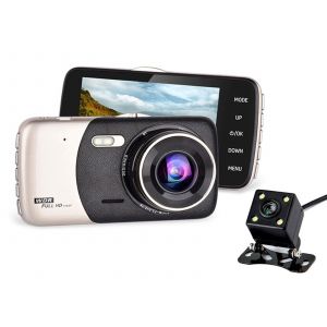 Cam&eacute;ra embarqu&eacute;e avant et arri&egrave;re 1080p avec vision nocturne et capteur G - Neuf