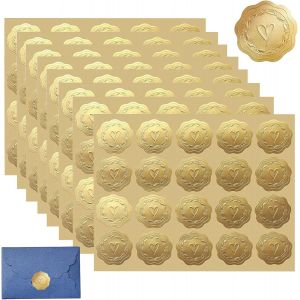 160pcs Autocollants De Sceaux, &Eacute;tiquettes De Sceaux De Relief Auto-Adh&eacute;sives, Autocollants De Motif De Fleur Pour Invitation De Mariage Cartes De Voeux - Neuf