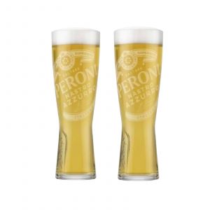 Peroni, 2 Verres &Agrave; Bi&egrave;re 50cl, Officiel Et Neuf - Neuf