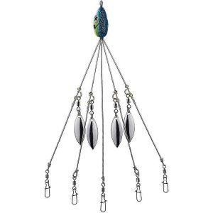 Plates-Formes Parapluie Pour La P&ecirc;che &Agrave; L'achigan,P&ecirc;che En Eau Douce Swimbait Lures Rig Kit,Bleu - Neuf