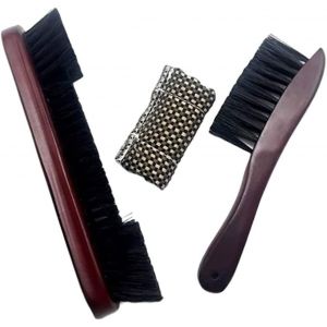 Kit De Nettoyage De Table De Billard 3pcs,Ensemble De Brosse De Rail De Table De Billard,Brosse De Table De Billard,Billard À Manche En Bois - Neuf