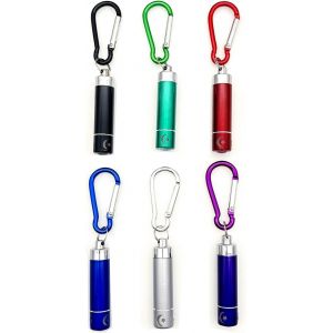 Eryi-Lot De 6 Mini Lampes De Poche Led Colorées Pour Enfants, Hommes Et Femmes Pour Le Camping, La Randonnée, Les Voyages, Le Cyclisme Et L'éclairage De Nuit - Neuf
