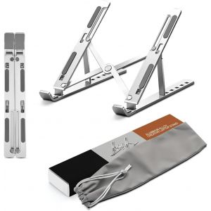 CFRY-K-MART Support réglable Extra Solide pour Ordinateur Portable - Support pour Ordinateur Portable - Support de Ventilation pour Ordinateur Portable - Compatible avec MacBook Air, Pro, Dell de 10 - Neuf
