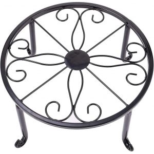 Support de pot de fleur en métal robuste et durable, design moderne et élégant avec quatre points d'appui pour une stabilité optimale ¿ idéal pour intérieur et extérieur - Neuf