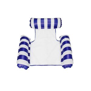 Hamac gonflable flottant pour piscine, lac, mer - Capacit&eacute; de 100 kg, PVC et maille de nylon - Neuf