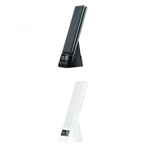Hjlian Lampe De Bureau Led Tactile, Pliable, Avec Chargeur Sans Fil Et Variateur D'intensite, Ideale Pour La Lecture Et L'etude - Neuf