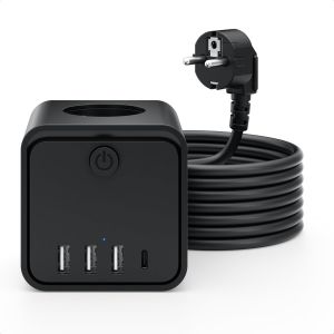 ChenQuanSarl-Multipr Murale 7 En 1 Avec 3 Pr s Usb, Avec Interrupteur, Câble De 2 M, Pour Salon, Bureau, Chambre À Coucher - Neuf