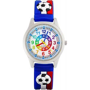 KALANKA-Montres Bracelet pour Garçon - Analogique Mouvement à Quartz Montre Éducative Enfants pour Filles et Garçons de 3 Ans à 10 Ans - Neuf