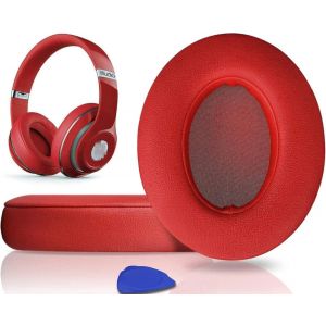 KAL-Coussinets D'Oreille, Oreillettes De Remplacement Pour Beats Studio 3 Et Studio 2 Casque Circum-Aural, Cache-Oreilles Couverts En Cuir Protéine, Supression De Bruit Mousse À Mémoire - Neuf