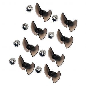 8pcs H&eacute;lice &agrave; 3 pales pour FT011 Radio T&eacute;l&eacute;commande Bateau Bateau Accessoires De Navire - Neuf