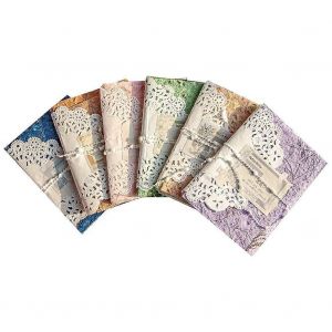 96 Feuilles De Papier De Collimage Textur&eacute; Et De Tissu De Maille Assorti Ensemble, - Neuf