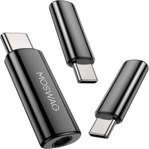 LORANKA-Adaptateur de Prise de Casque USB-C vers 3,5mm avec DAC, Convertisseur Audio Hi-FI et Micro en Alliage de Zinc Haute R&eacute;solution, Compatible avec Galaxy, Pixel, Xiaomi, iPhone et iPad - Neuf